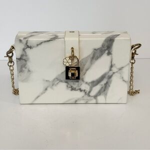 Vintage Marble Pattern Box Purse